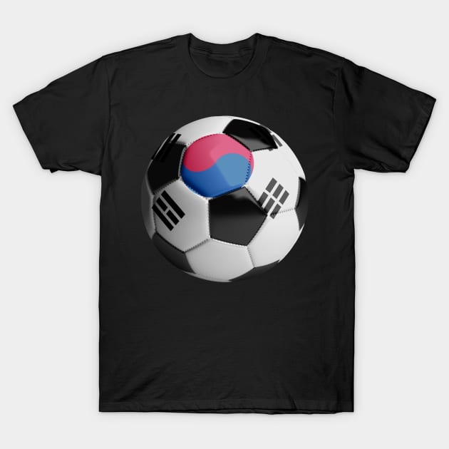 South Korean Soccer Ball T-Shirt by reapolo